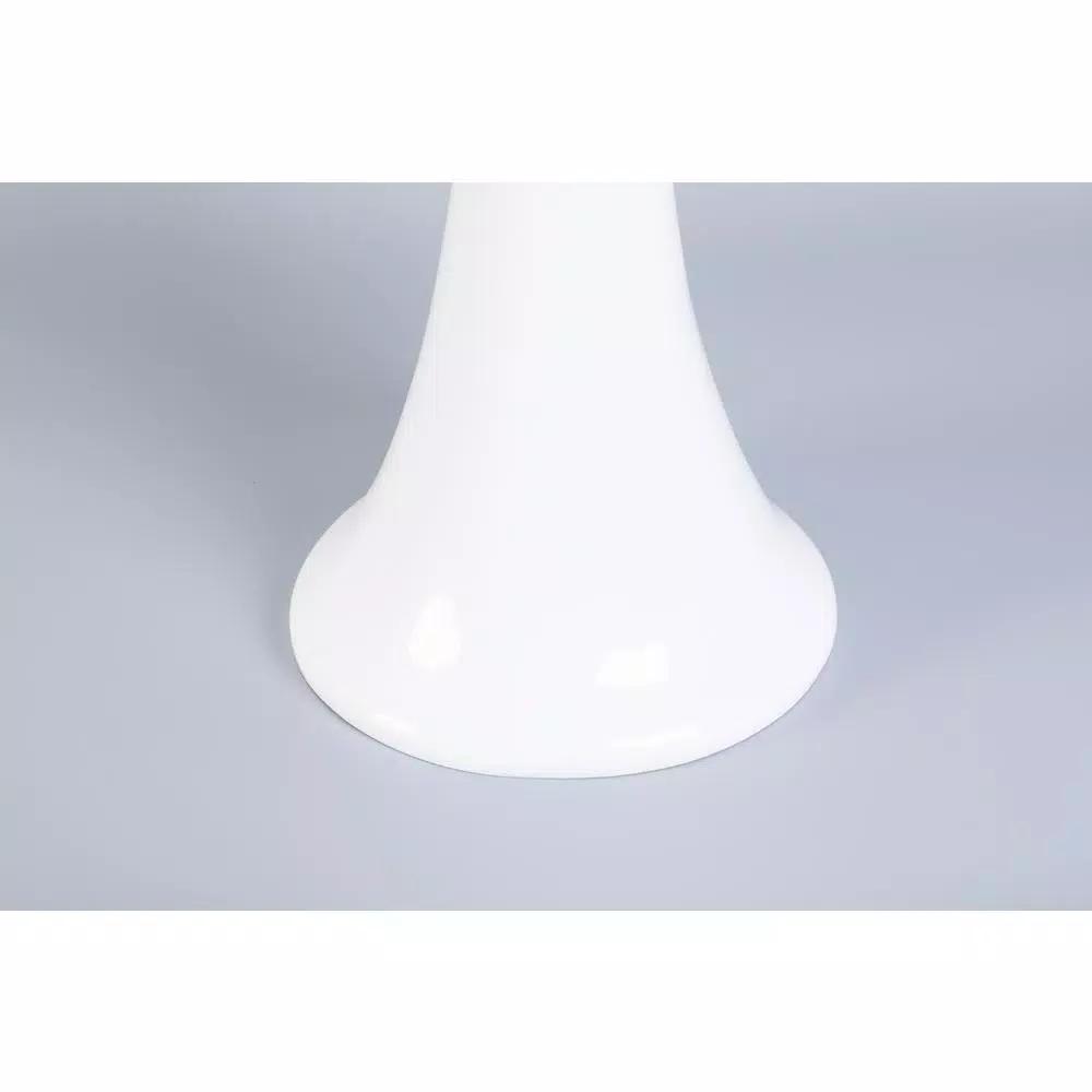 Uniquewise 39 in. White Modern Fiberglass Tall Floor Vase - Unique Oval Design
