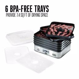 Weston Realtree Edge 6-Tray Stainless Steel Digital Food Dehydrator with Camo Storage Cover thumbnail 4