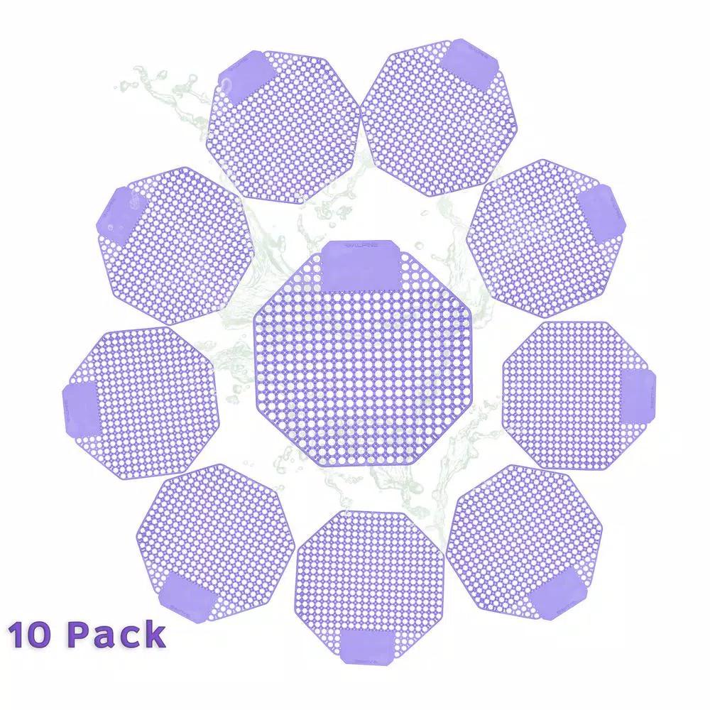 Alpine Industries Kiwi Grapefruit Dual-Sided Anti-Splash Urinal Screens (10-Pack)