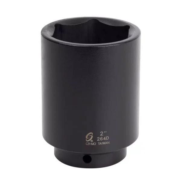 Sunex Tools 1/2 in. Drive 2 in. Deep Impact Socket, 6-Point SAE