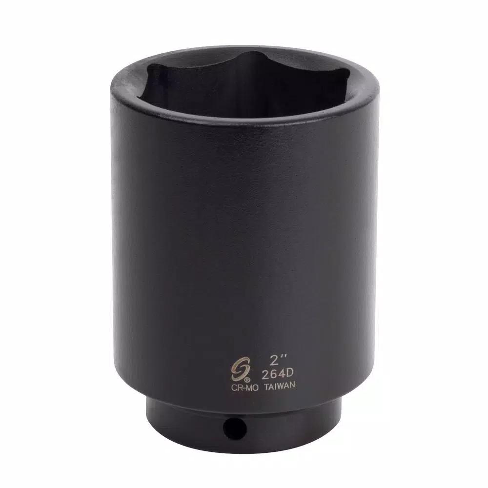 Sunex Tools 1/2 in. Drive 2 in. Deep Impact Socket, 6-Point SAE