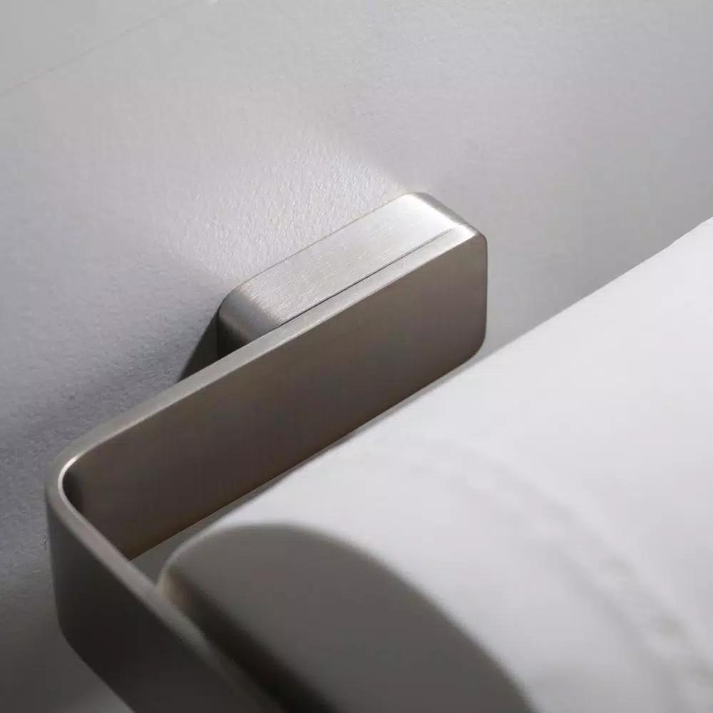 KRAUS Stelios Brushed Nickel Toilet Paper Holder, Solid Brass