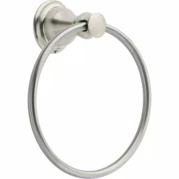 Delta Aubrey Brushed Nickel Towel Ring - Wall Mounted Hand Towel Holder thumbnail 1