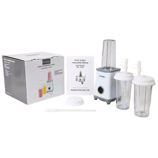 Tayama EBL-102P4 Multi-Blender 15-Piece Personal Set, 250W, White