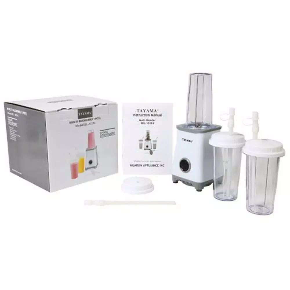 Tayama EBL-102P4 Multi-Blender 15-Piece Personal Set, 250W, White