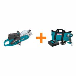 Makita 14 in. Gas Power Cutter EK7301 & 18V LXT Brushless Impact Driver Kit Bundle thumbnail 1
