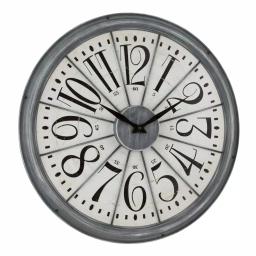 La Crosse Technology 20-Inch Alice Quartz Analog Wall Clock with Metal Antique Gray Frame thumbnail 3