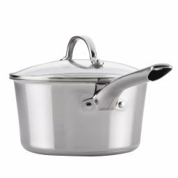 Ayesha Curry Ayesha Home Collection 3-Quart Stainless Steel Saucepan with Glass Lid thumbnail 4