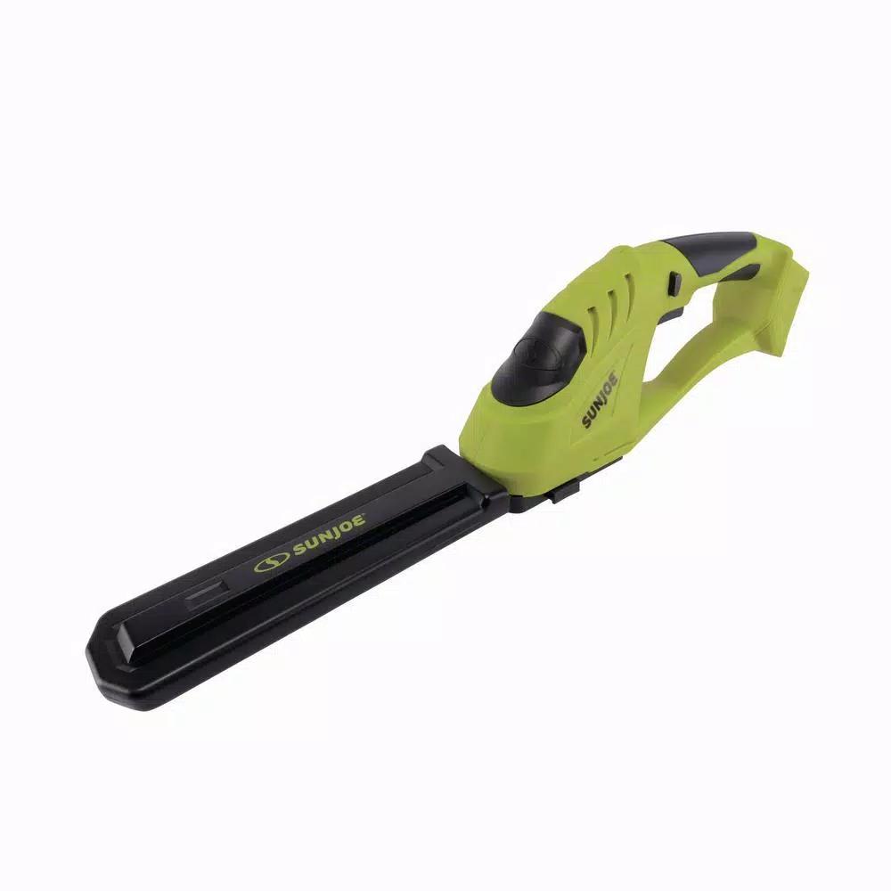 Sun Joe 24V Cordless Handheld Trimmer, 7 in. Rust-Resistant Steel Blades (Tool Only)