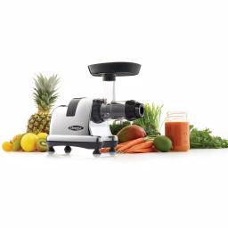 Omega Horizontal Slow Masticating Nutrition Center Chrome Juicer thumbnail 5