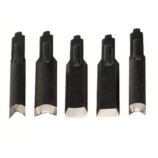 Proxxon 5-Piece Bi-Metal Carving Knife Set for SGM and MOS Power Carvers