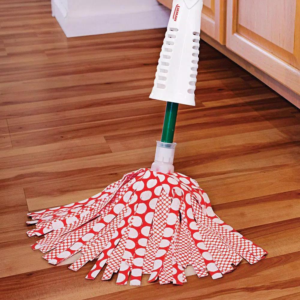 Libman Wonder Mop Refill - Microfiber GRIPSTRIPS Twist Mop Head for Hard Floors