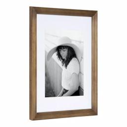Kate and Laurel Bordeaux Natural Wood Gallery Wall Frame and Shelf Set, 10-Piece Rustic Decor Kit thumbnail 3