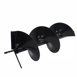 XtremepowerUS 4 in. Replacement Earth Auger Bit with 3/4 in. Round Shaft for Post Hole Machines thumbnail 3