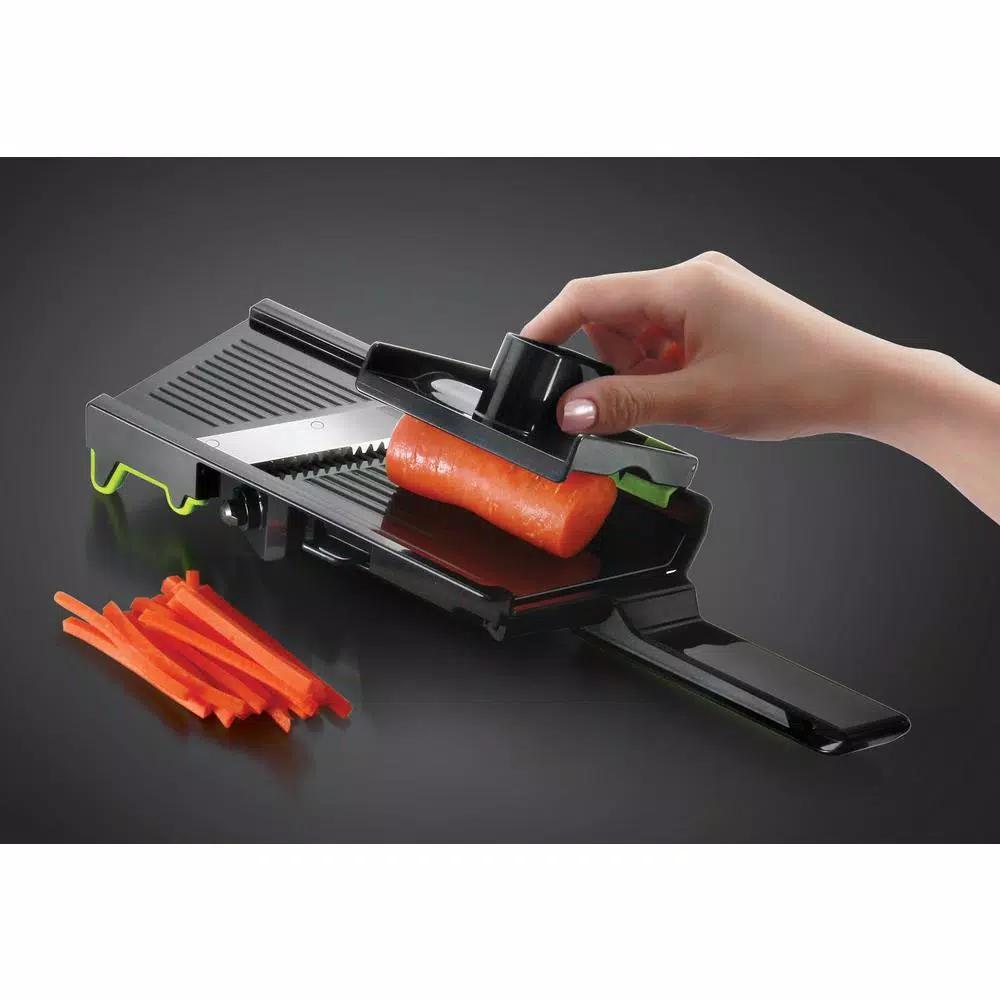 Simposh Handheld Mandoline Slicer with Julienne Blades and Adjustable Thickness Settings