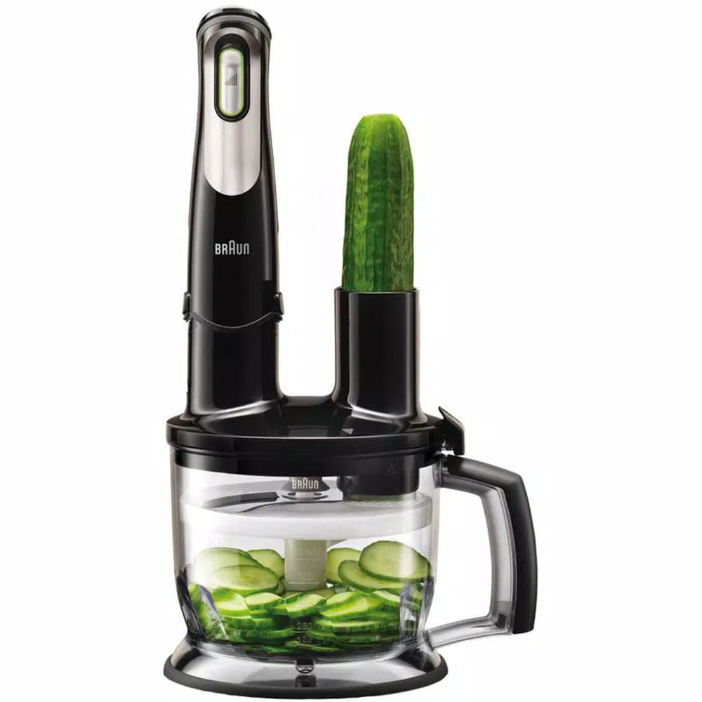 Braun 6-Cup Food Processor Attachment for MultiQuick Hand Blenders, Black