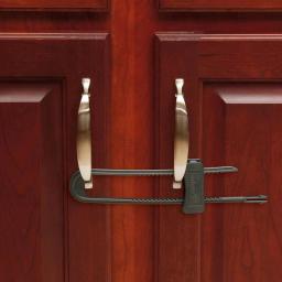 Safety 1st Double Door Slide Lock, Charcoal (2-Pack) thumbnail 3