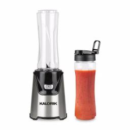 Kalorik Personal Blender, 400-Watt Single Speed Stainless Steel Blender with 2 Tritan 20 oz. Bottles thumbnail 1