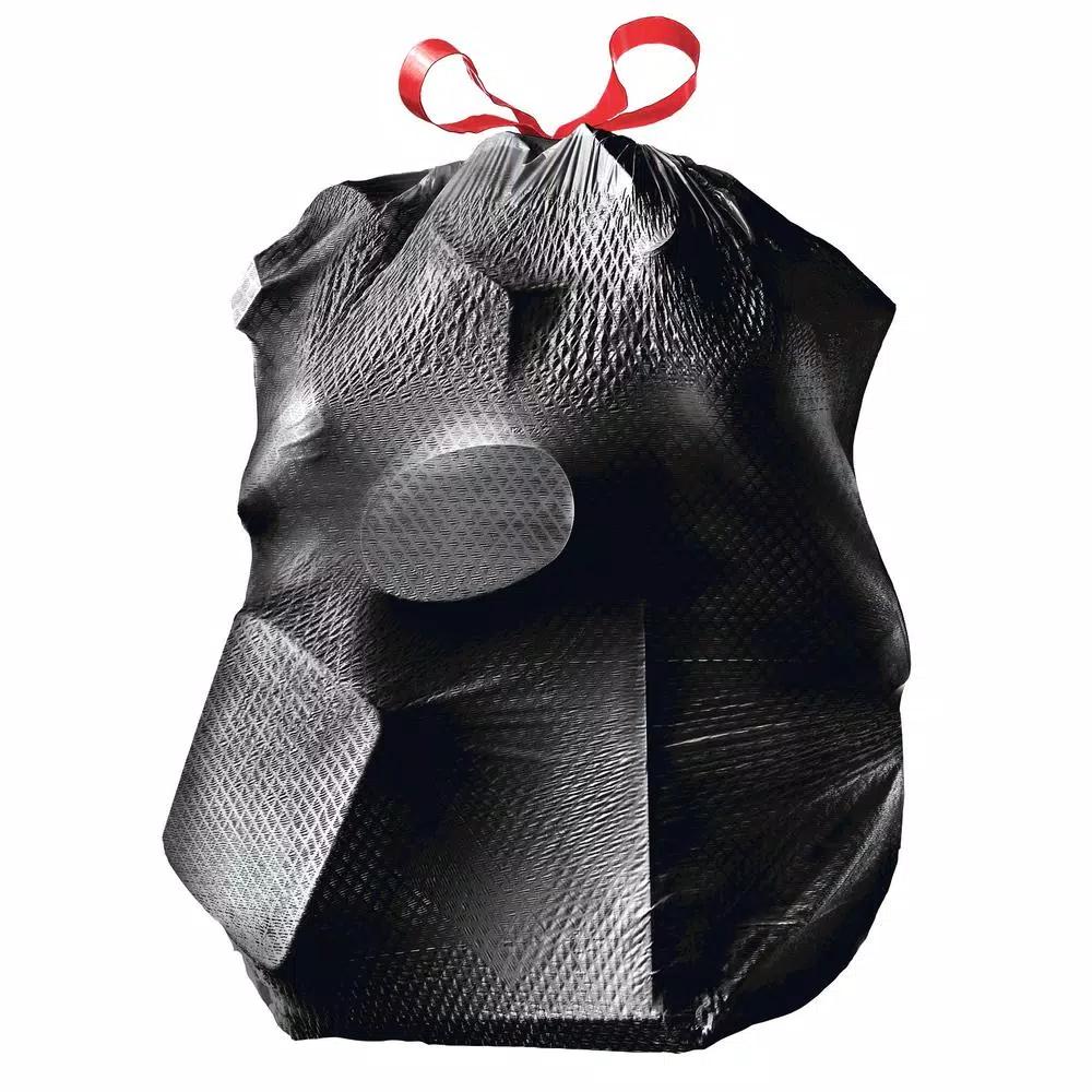 Glad ForceFlexPlus 30 Gallon Black Drawstring Trash Bags, Heavy Duty, 70 Count