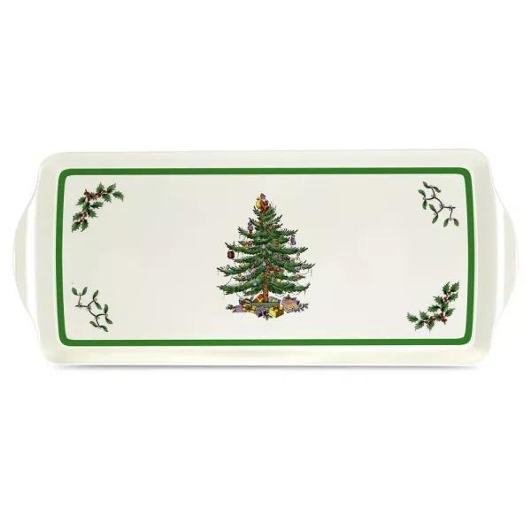 Spode Christmas Tree 15.1 in. Melamine Sandwich Serving Tray