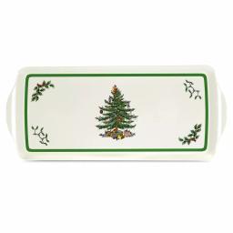 Spode Christmas Tree 15.1 in. Melamine Sandwich Serving Tray thumbnail 1