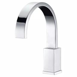 ANZZI Nite Series Single-Handle Deck-Mount Roman Tub Faucet with Handheld Sprayer, Polished Chrome thumbnail 2
