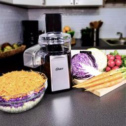 Oster Oskar 2-in-1 Salad Prep and Food Processor, 425W, Black thumbnail 3