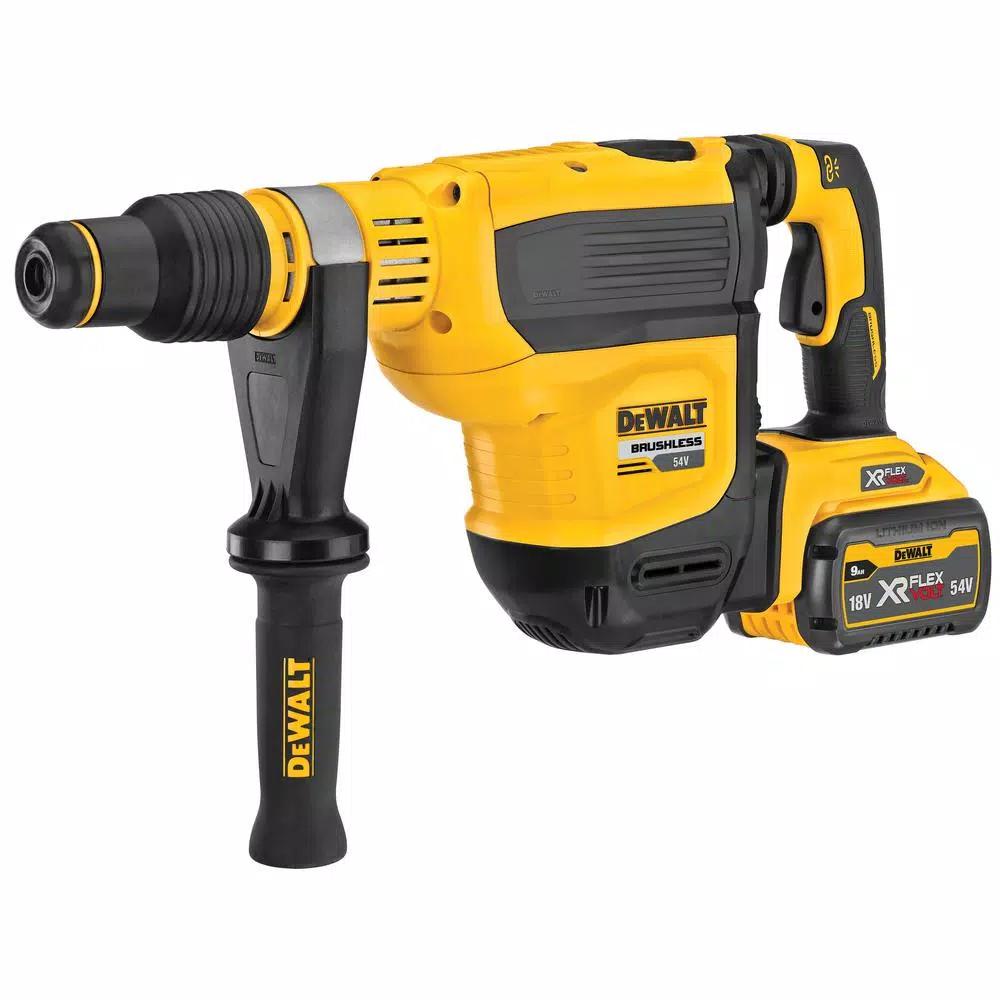 DEWALT 60V MAX FLEXVOLT Cordless Brushless 1-3/4 in. SDS MAX Rotary Hammer Kit with (2) 9.0 Ah Batteries