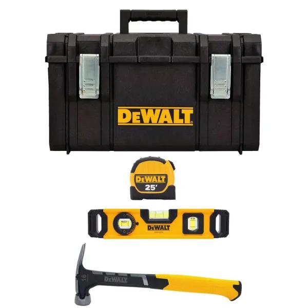 DEWALT ToughSystem 4-Piece Hand Tool Combo Kit with Large Storage Unit