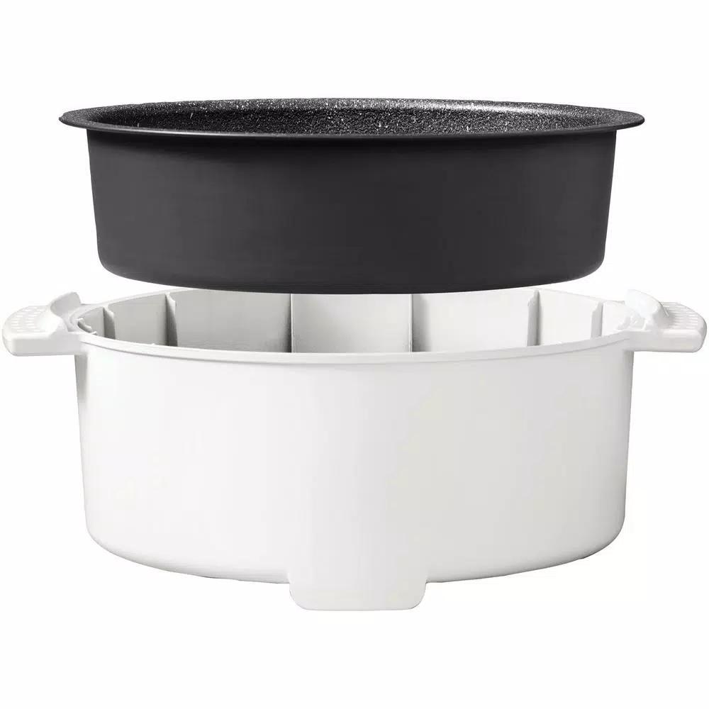 Starfrit THE ROCK 3.2 Qt. Electric Casserole Slow Cooker, 1200W, White