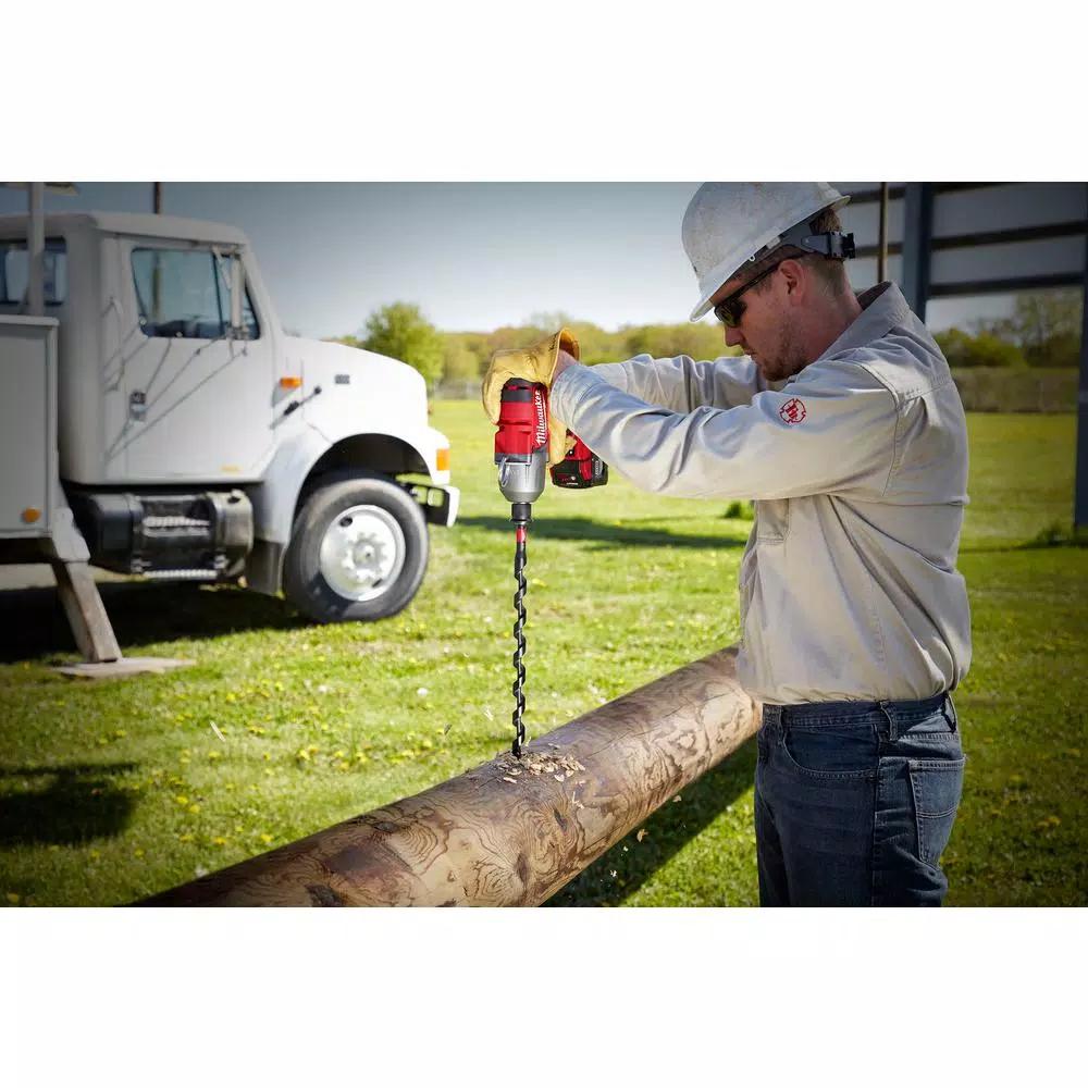 Milwaukee Shockwave 5/8 in. x 24 in. Lineman's Impact Auger Bit with 7/16 in. Hex Shank