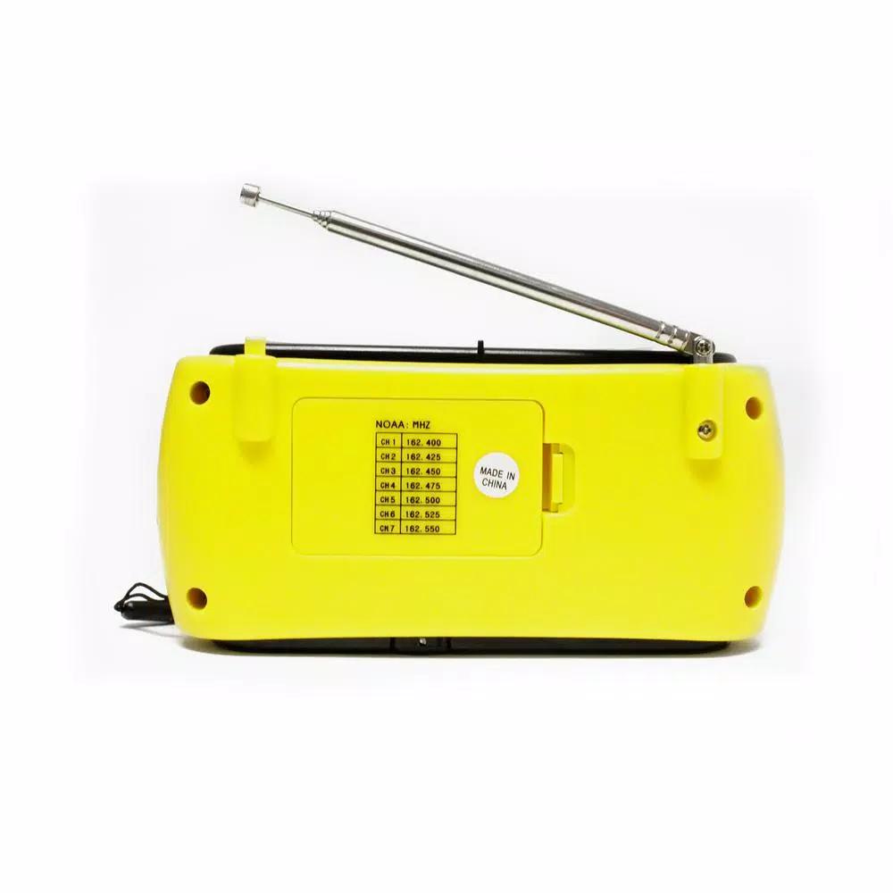 Mayday The Element Dynamo Powered Solar Emergency Radio and Flashlight with NOAA Weather Alert, Yellow