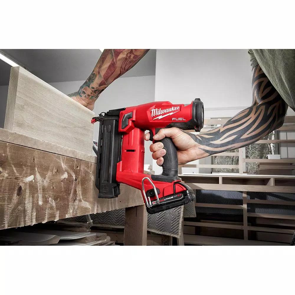Milwaukee M18 FUEL 18-Gauge Brad Nailer, Jig Saw, and Compact Router 3-Tool Combo Kit