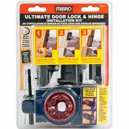 MIBRO Ultimate Carbon Steel Door Lock and Hinge Installation Kit for Wood Doors thumbnail 2