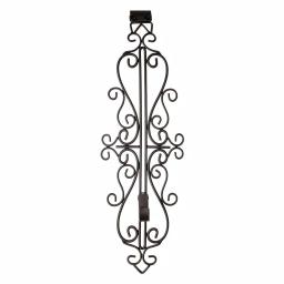 Village Lighting Company Colonial Adjustable Wreath Hanger, Durable Wrought Iron Door Hook, Holds up to 20 lbs thumbnail 1