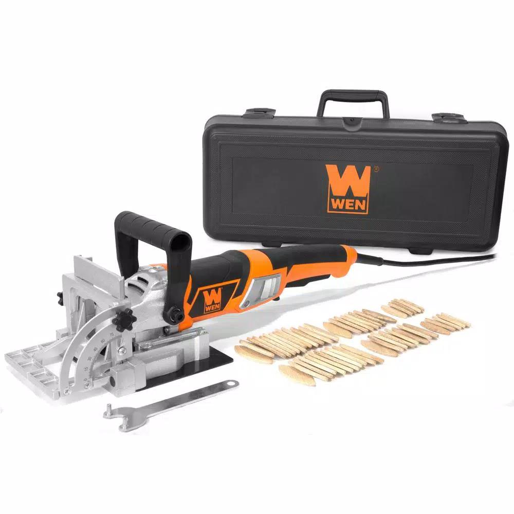 WEN 8.5 Amp Biscuit Joiner with Carbide-Tipped Blade and Carrying Case