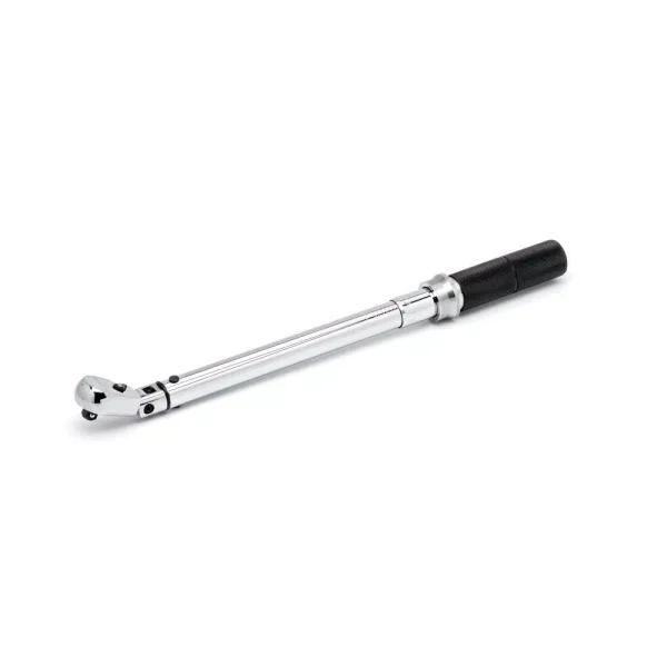 GearWrench 3/8 in. Drive Flex Head Micrometer Torque Wrench, 5-75 ft./lbs.