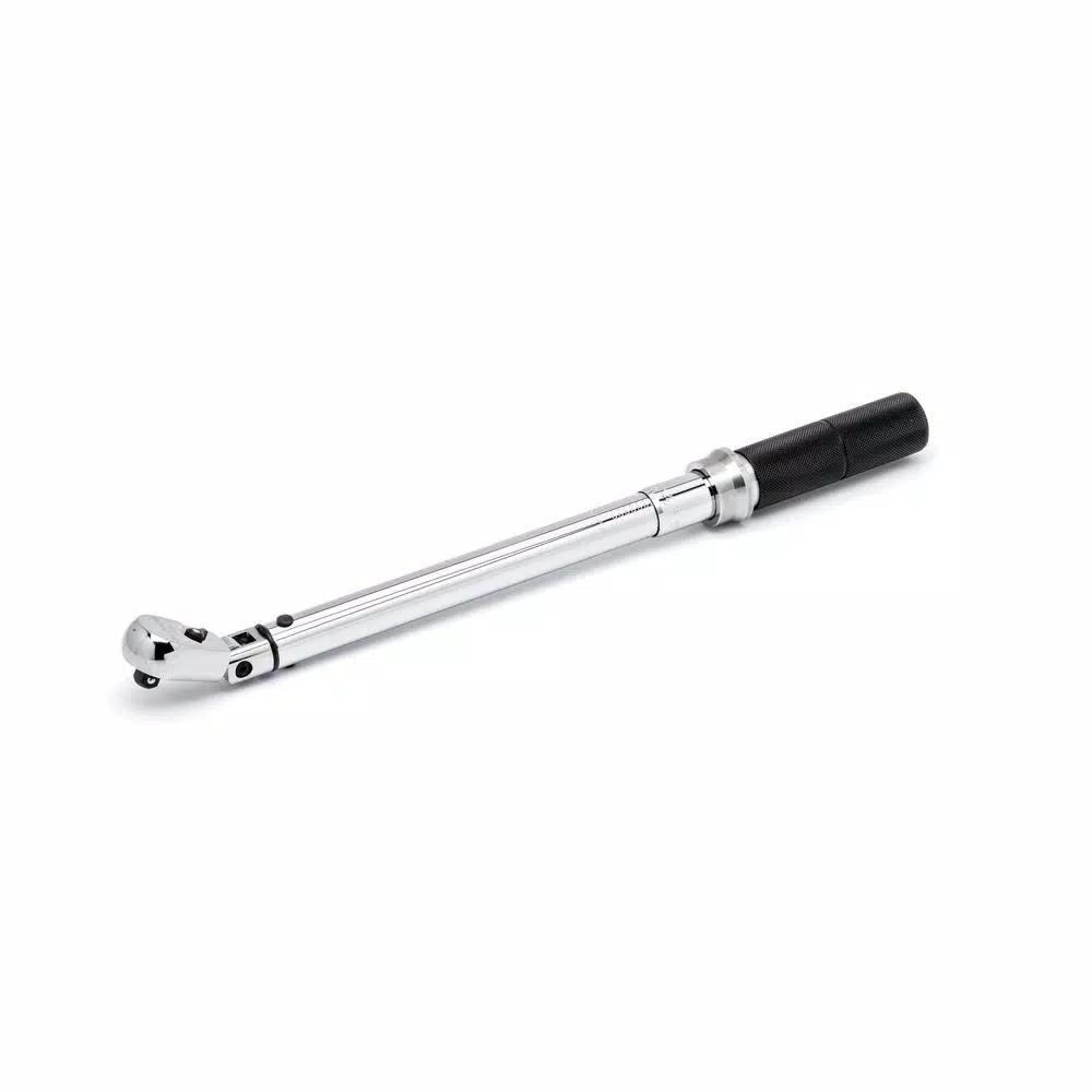 GearWrench 3/8 in. Drive Flex Head Micrometer Torque Wrench, 5-75 ft./lbs.