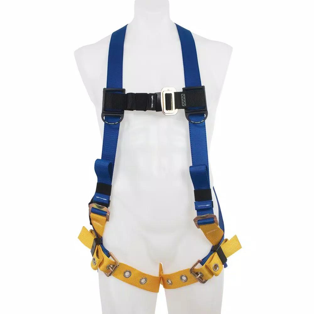 Werner LiteFit Standard 1 D-Ring Safety Harness, Medium/Large, Blue