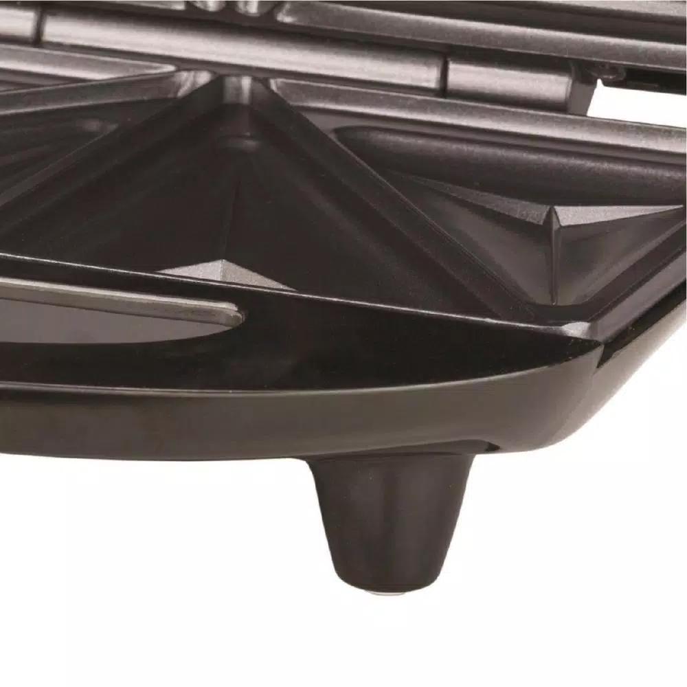 Brentwood Appliances 750W Compact Dual Sandwich Maker, Nonstick, Black