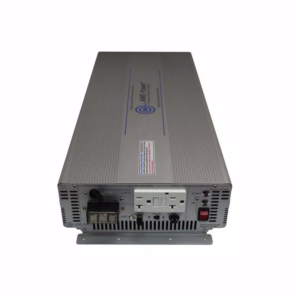 AIMS POWER AIMS 3000-Watt Pure Sine Wave Industrial Grade Inverter, 24V DC to 120V AC
