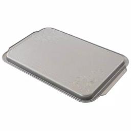 Gibson Home Gibson Country Kitchen 15 in. Embossed Carbon Steel Cookie Sheet, Silver thumbnail 2