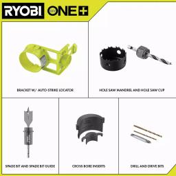 RYOBI Wood Door Lock Installation Kit with Auto-Strike Locator thumbnail 2