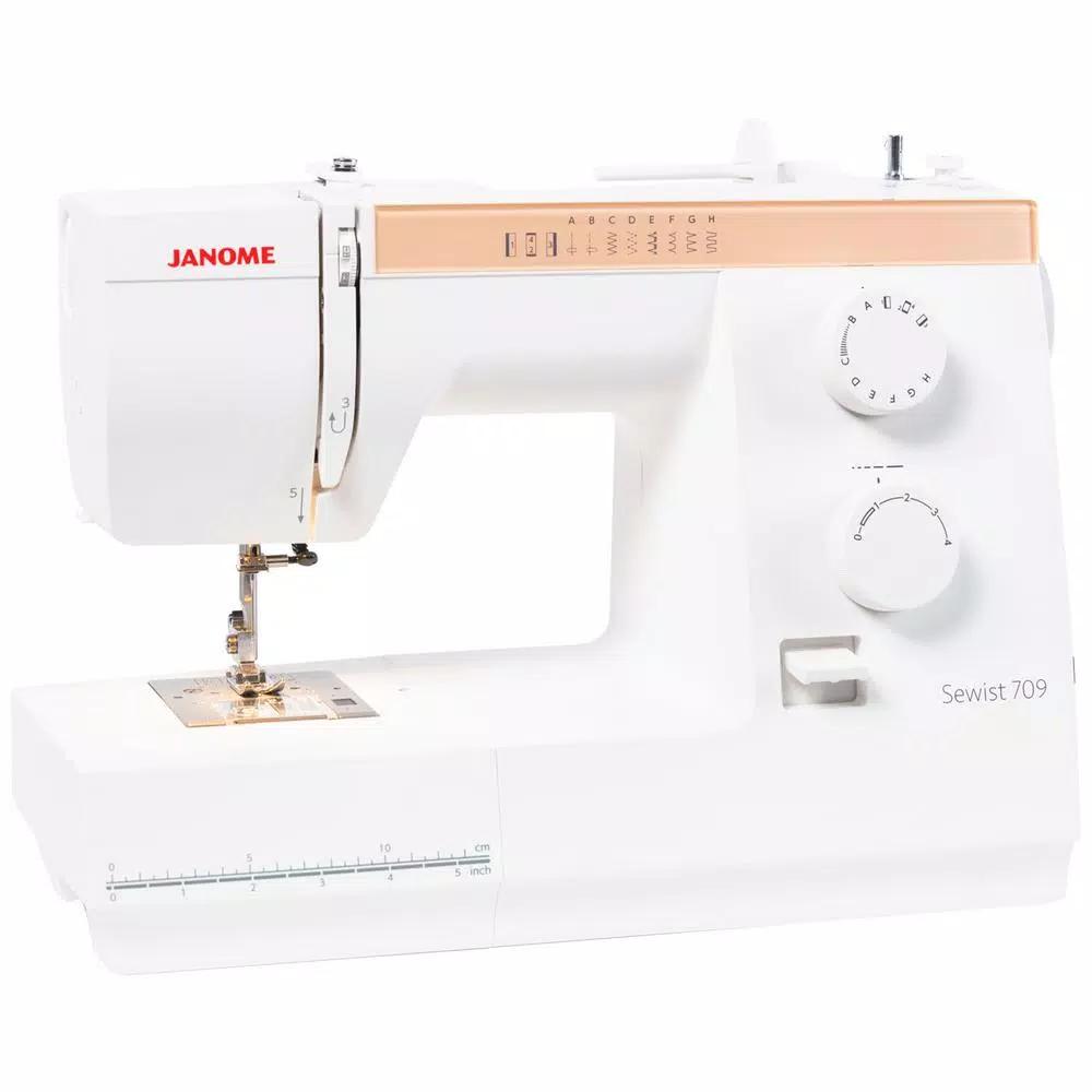 Janome Sewist 709 Mechanical Sewing Machine with 9 Built-in Stitches