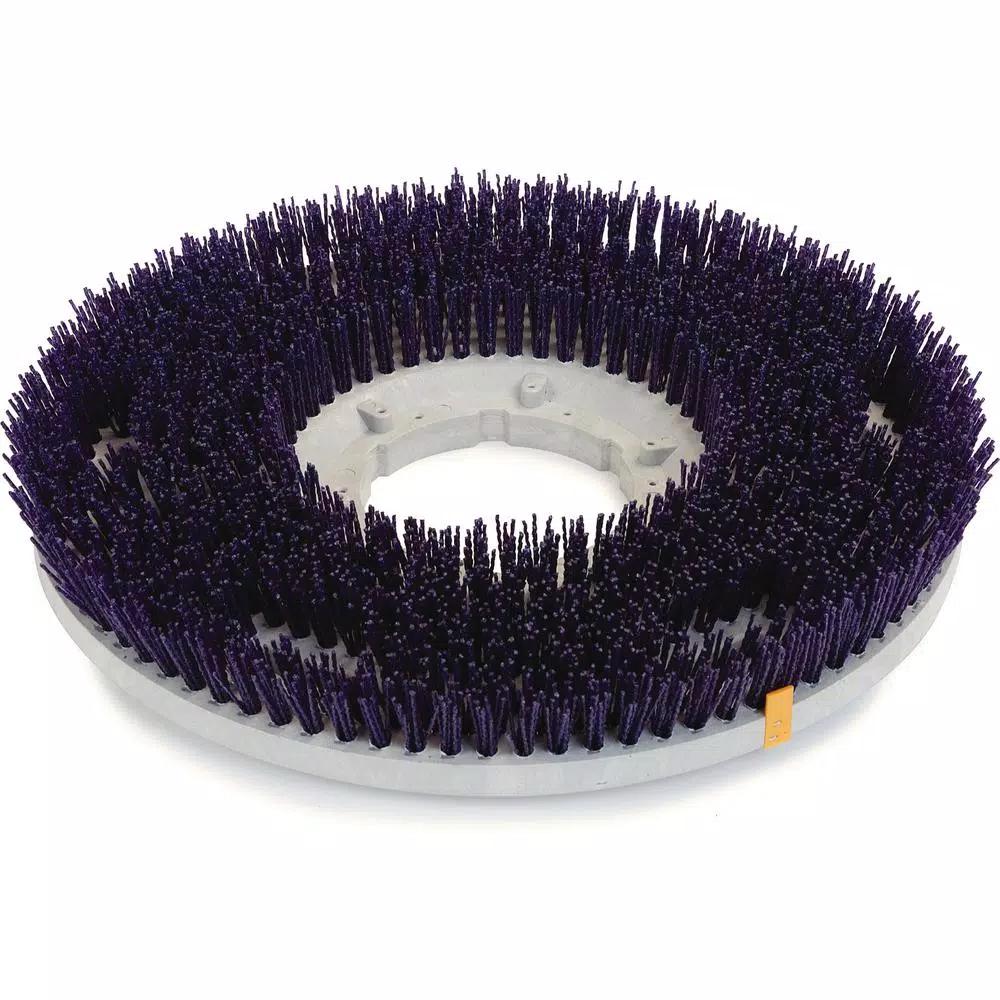 Carlisle Strata-Grit 17 in. Purple Aggressive Stripping Rotary Floor Brush