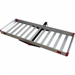 MaxxHaul 60 in. x 22 in. Aluminum Basket Style Hitch Cargo Carrier, 500 lb. Capacity, 2 in. Receiver thumbnail 2