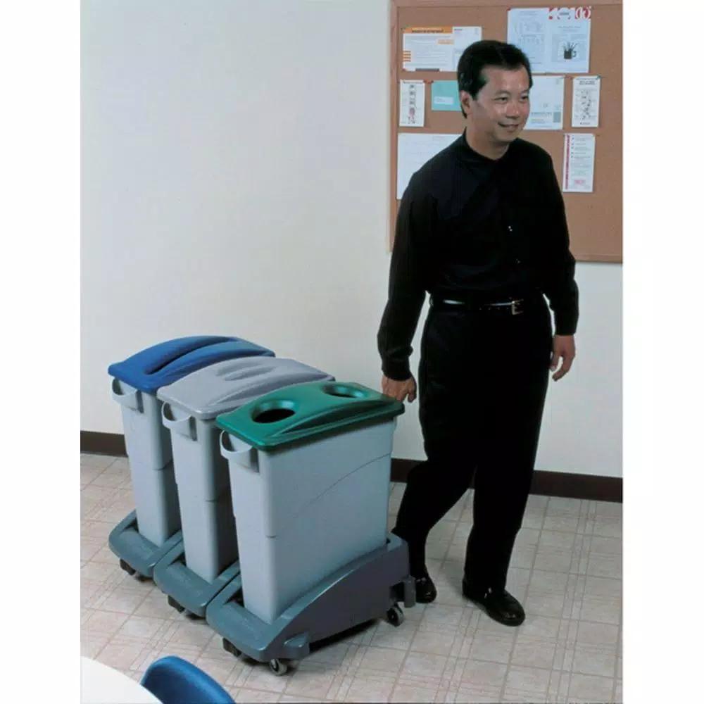 Rubbermaid Commercial Products Slim Jim Trashcan Dolly for Waste and Recycling Containers