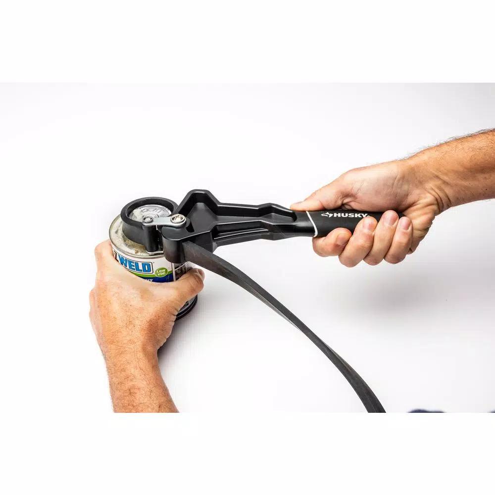 Husky 8 in. Strap Wrench with Non-Marring Rubber Strap