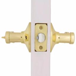Defiant Scroll Keyed Entry Door Lever, Polished Brass thumbnail 5
