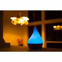 X Brand Canary Glass and Bamboo Ultrasonic Aroma Diffuser with LED Lights thumbnail 7
